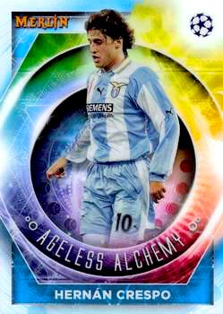 2022-23 Merlin Chrome UEFA Club Competitions #AA-19 Ageless Alchemy Hernán Crespo