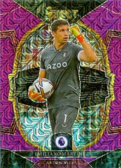 2022-23 Panini Select Premier League Soccer #012 Purple Mojo Emiliano Martínez