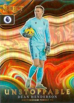 2022-23 Panini Select Premier League Soccer #09 Unstoppable Dean Henderson