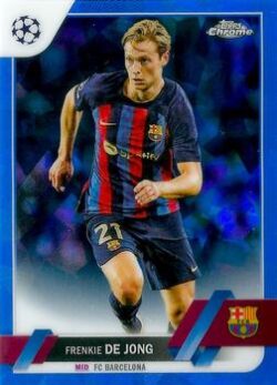 2022-23 Topps Chrome Sapphire UEFA Club Competitions #030 Frenkie de Jong