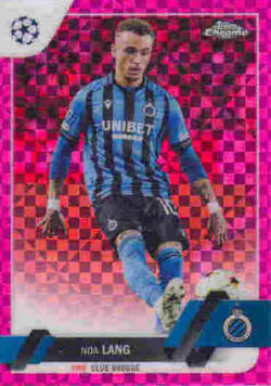 2022-23 Topps Chrome UEFA Club Competitions #004 Pink X-Fractor - Noa Lang SN250