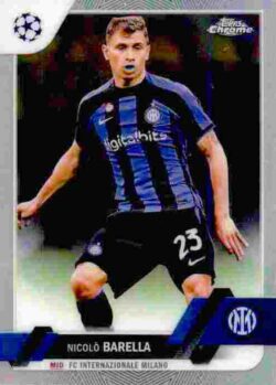 2022-23 Topps Chrome UEFA Club Competitions #023 Nicolò Barella