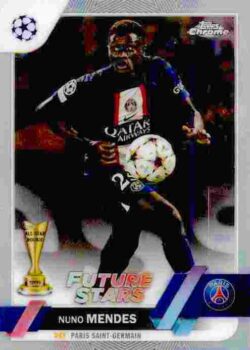 2022-23 Topps Chrome UEFA Club Competitions #026 Nuno Mendes