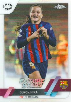 2022-23 Topps Chrome Women UCL #007 Refractor Clàudia Pina