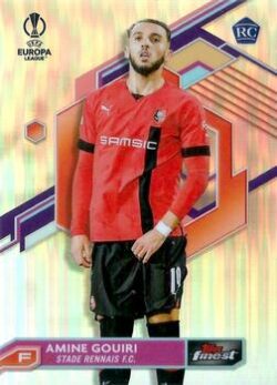 2022-23 Topps Finest UEFA Club Competitions #119 Base Extended UEL Amine Gouiri