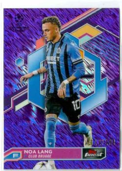 2022-23 Topps Finest UEFA Club Competitions #128 Purple Shimmer Noa Lang SN199