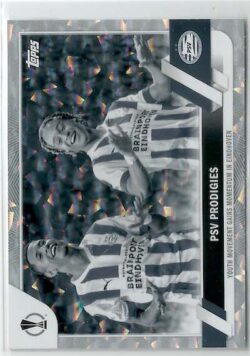 2022-23 Topps UEFA Club Competitions #104 Icy Black & White PSV Prodigies SN150