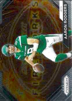 2023 Panini Prizm Football #F7 Fireworks Aaron Rodgers