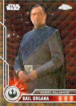 2023 Topps Chrome Star Wars #016 Black Wave Jimmy Smits-Bail Organa