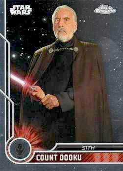 2023 Topps Chrome Star Wars #044 Christopher Lee-Count Dooku