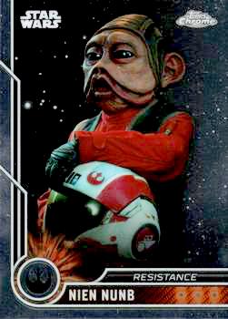 2023 Topps Chrome Star Wars #080 Mike Quinn-Nien Nunb