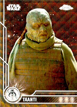 2023 Topps Chrome Star Wars #093 Black Wave W Early Brown-Taanti