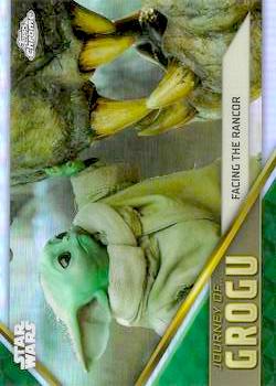 2023 Topps Chrome Star Wars #JG-19 Journey of Grogu Facing the Rancor