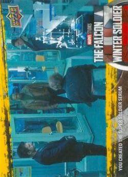 2023 Upper Deck Marvel The Falcon and The Winter Soldier #39 Yellow You Created The Super Soldier Serum