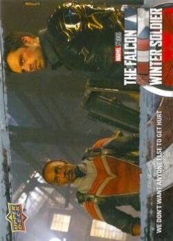 2023 Upper Deck Marvel The Falcon and The Winter Soldier #55 We Do Not Want Anyone Else to Get Hurt