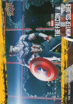 2023 Upper Deck Marvel The Falcon and The Winter Soldier #75 Yellow The True Captain America