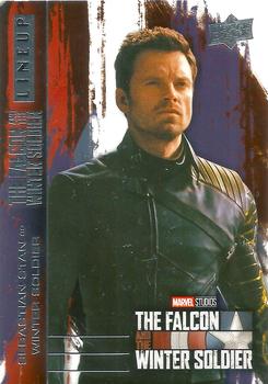 2023 Upper Deck Marvel The Falcon and The Winter Soldier #LU-2 Lineup Sebastian Stan as Winter Soldier