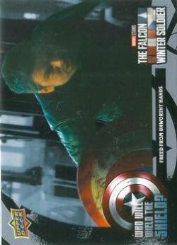 2023 Upper Deck Marvel The Falcon and The Winter Soldier #WWW-8 Who Will Wield The Shield Freed From Unworthy Hands