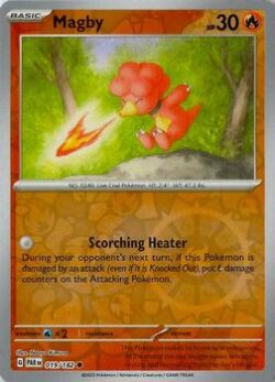 2023 Pokemon Scarlet and Violet-Paradox-Rift #PAR019-182 Reverse Holo Magby