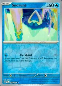 2023 Pokemon Scarlet and Violet-Paradox-Rift #PAR037-182 Reverse Holo Snorunt