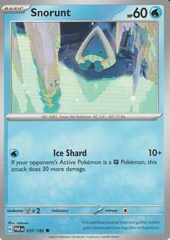 2023 Pokemon Scarlet and Violet-Paradox-Rift #PAR037-182 Snorunt