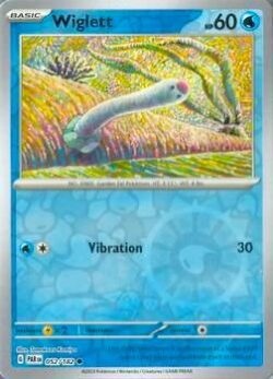 2023 Pokemon Scarlet and Violet-Paradox-Rift #PAR052-182 Reverse Holo Wiglett