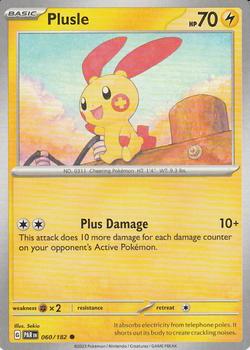 2023 Pokemon Scarlet and Violet-Paradox-Rift #PAR060-182 Plusle