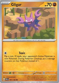 2023 Pokemon Scarlet and Violet-Paradox-Rift #PAR091-182 Gligar