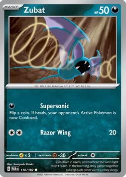 2023 Pokemon Scarlet and Violet-Paradox-Rift #PAR110-182 Zubat