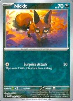 2023 Pokemon Scarlet and Violet-Paradox-Rift #PAR119-182 Reverse Holo Nickit