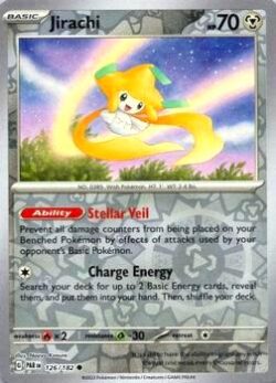 2023 Pokemon Scarlet and Violet-Paradox-Rift #PAR126-182 Reverse Holo Jirachi