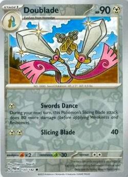 2023 Pokemon Scarlet and Violet-Paradox-Rift #PAR133-182 Reverse Holo Doublade