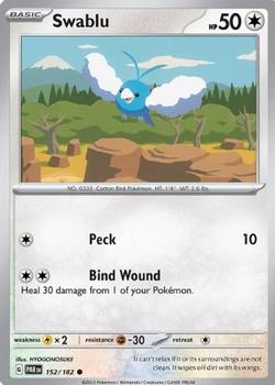 2023 Pokemon Scarlet and Violet-Paradox-Rift #PAR152-182 Swablu