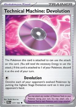 2023 Pokemon Scarlet and Violet-Paradox-Rift #PAR177-182 Technical Machine Devolution