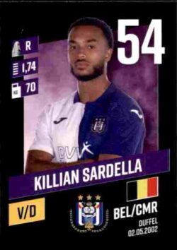 2023-24 Panini Belgium Pro League Stickers #008 Killian Sardella