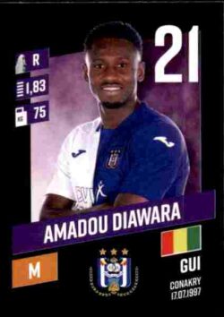 2023-24 Panini Belgium Pro League Stickers #011 Amadou Diawarra