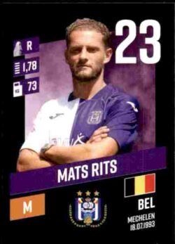 2023-24 Panini Belgium Pro League Stickers #013 Mats Rits