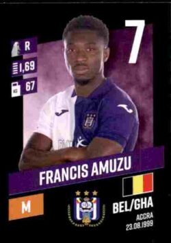 2023-24 Panini Belgium Pro League Stickers #014 Francis Amuzu