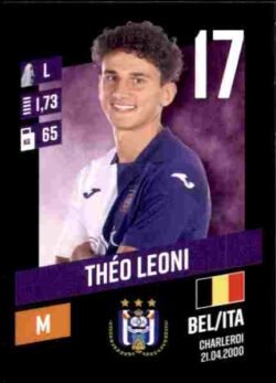 2023-24 Panini Belgium Pro League Stickers #016 Théo Leoni