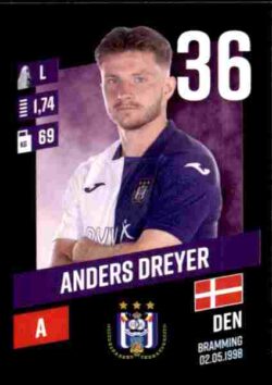 2023-24 Panini Belgium Pro League Stickers #017 Anders Dreyer