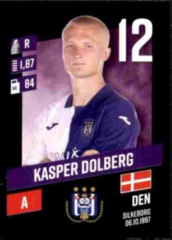 2023-24 Panini Belgium Pro League Stickers #019 Kasper Dolberg