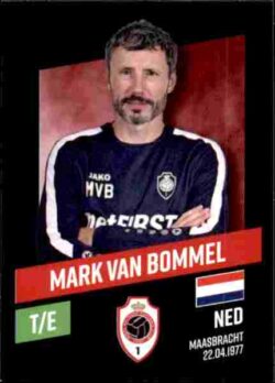 2023-24 Panini Belgium Pro League Stickers #022 Mark van Bommel