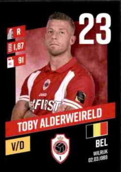 2023-24 Panini Belgium Pro League Stickers #026 Toby Alderweireld