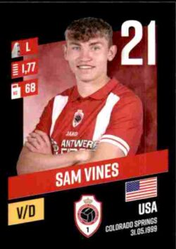 2023-24 Panini Belgium Pro League Stickers #029 Sam Vines