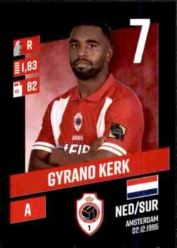 2023-24 Panini Belgium Pro League Stickers #036 Gyrano Kerk