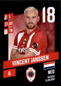 2023-24 Panini Belgium Pro League Stickers #037 Vincent Janssen