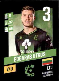 2023-24 Panini Belgium Pro League Stickers #050 Edgaras Utkus