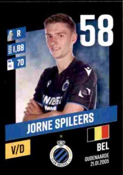 2023-24 Panini Belgium Pro League Stickers #067 Jorne Spileers