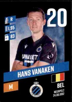 2023-24 Panini Belgium Pro League Stickers #070 Hans Vanaken