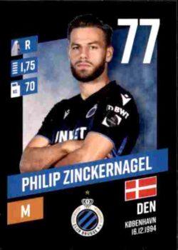 2023-24 Panini Belgium Pro League Stickers #076 Philip Zinckernagel